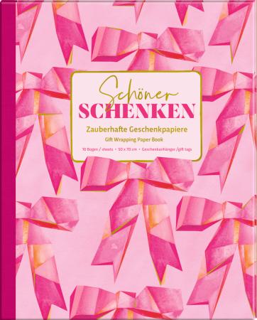 Geschenkpapier Buch All about pink