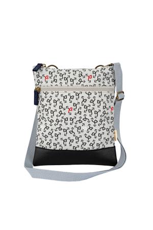 Crossbag Tasche Anchor Love - hellgrau