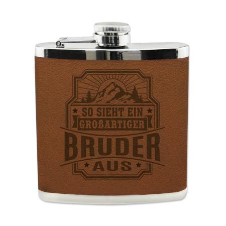 H&H Flachmann Geschenk für Bruder