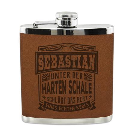 H&H Flachmann Geschenk für Sebastian