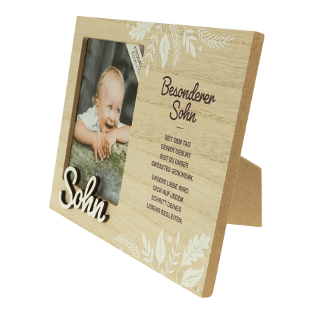Personalisierter Rahmen mit Sohn