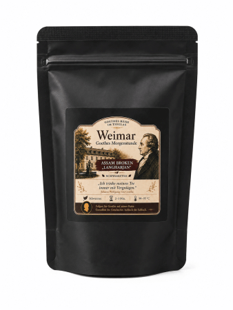 Weimar Goethes Morgenstunde Assam Broken Langharjan Schwarzer Tee