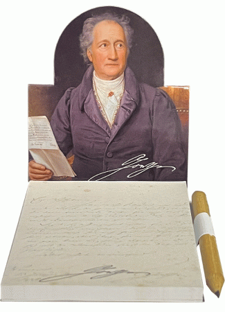 Haftzettelblock Goethe