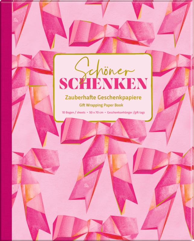 Geschenkpapier Buch All about pink