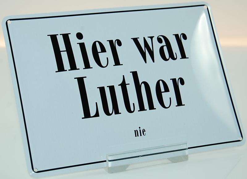 Postkarte Hier war Luther nie