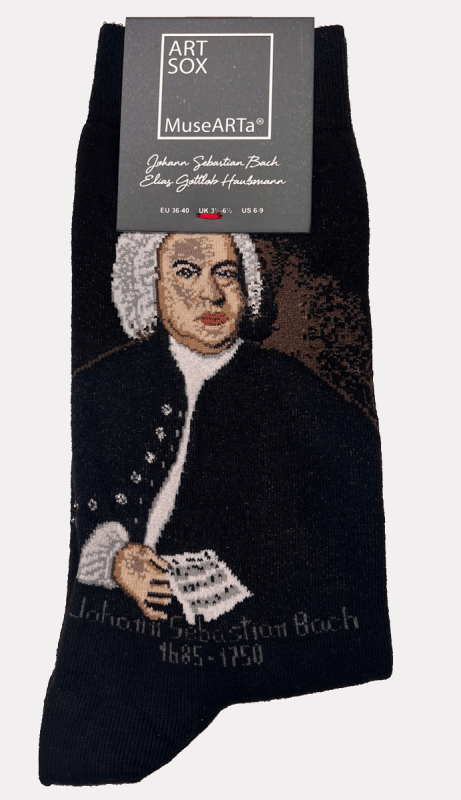 Socken mit Kunstmotiven Bach