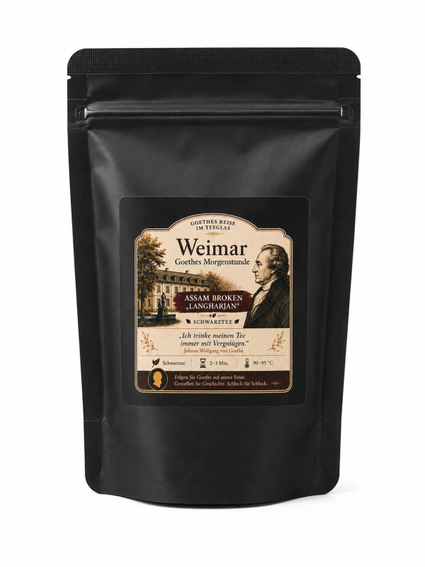Weimar Goethes Morgenstunde Assam Broken Langharjan Schwarzer Tee