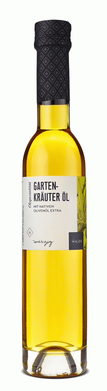 Gartenkräuter Öl mit nativem Olivenöl extra