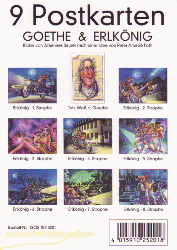 Postkarten Goethe Erlkönig