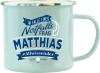 H&H Geschenk Emaille Tasse für Matthias