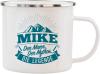 Mike H&H Emaille Tasse